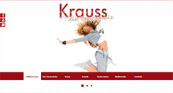 Desktop Screenshot of krauss-tanzschule.de